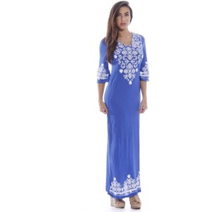 Just Love Summer Dresses for Women - Placement Print Smocked  Maxi Sundresses - 1 of 3