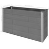 vidaXL Garden Raised Bed Gray Wood-plastic Composite, Aluminum Large - 59.1" x 19.7" x 35.8" - 4 of 4