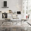 47.24"Modern Round Dining Table,Four Patchwork Tabletops with Solid Wood Grain Table Top - 2 of 4