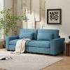 GDFStudio Hazel Modern Cozy Upholstered Loveseat with Toss Pillows - 2 of 4