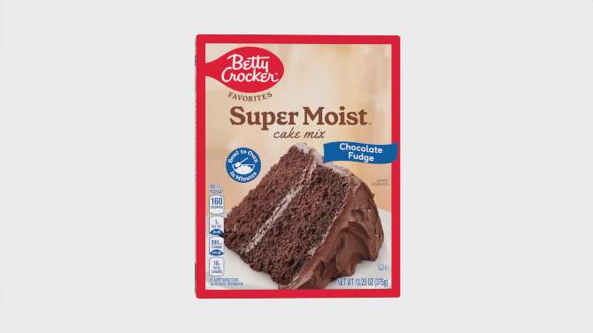 Betty Crocker Chocolate Fudge Super Moist Cake Mix - 13.25oz, 2 of 11, play video