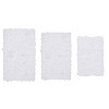 Bell Flower Collection Tufted Bath Rugs, Extra Soft and Absorbent, Non-Slip Bath Mats, Machine Washable Bath Mats, and Tub, 3 Piece Set, White - 2 of 4