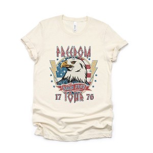 Simply Sage Market Women's Freedom Tour Born Free Short Sleeve Graphic Tee - 1 of 4