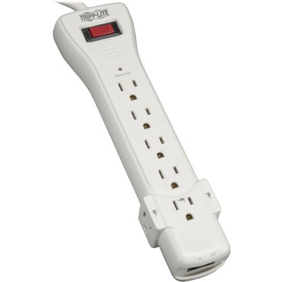 Tripp Lite Surge Protector Power Strip 120V 7 Outlet RJ11 12' Cord 1080 Joules - Receptacles: 7 x NEMA 5-15R - 1080J