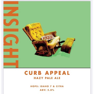 Insight Brewing Curb Appeal Hazy Pale Ale - 4pk/16 fl oz Cans