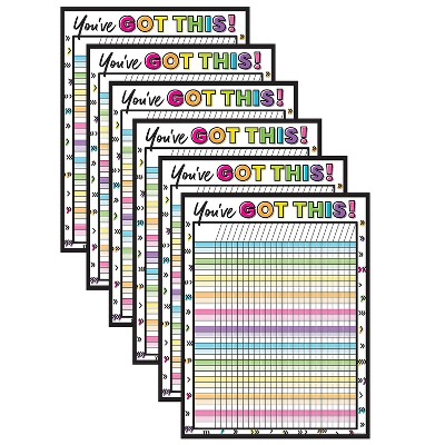 Carson-Dellosa Carson Dellosa Education Kind Vibes Incentive Chart 17" x 22" You've Got This Pack of