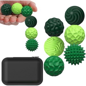 Portable Silicone Stress Balls 4-Pack, Sensory Fidget Toys for Calming, Ideal for Travel, Anxiety Relief - 1 of 4