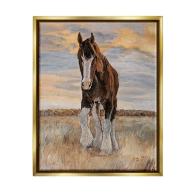 Stupell Industries Colt Horse Farmhouse AnimalFloater Canvas Wall Art