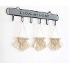 Aoibox Set of 3 Mini Macrame Wall Hangings, Boho Christmas Tree Decor, Woven Art for Nursery, Bathroom, Bedroom, Living Room, Dorm, 3.5''W x 4''H - 4 of 4