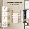 VEVOR 6 Bars Towel Warmer Rack, Wall Mounted Heated Towel Rack for Bathroom, IPX5 Waterpoof Towel Heater Rack with Timer & Display Screen, Silver - 4 of 4