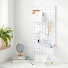 Set of 2 Pegboard Single Hooks - Brightroom™: Adjustable Storage Accessories, White Utility Shelf Parts - 2 of 3