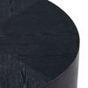 Okak Modern 35.4" Round Wood Coffee Table, Sturdy Base Drum Center Table, No Need Assembly for Living Room Apartment - 4 of 4