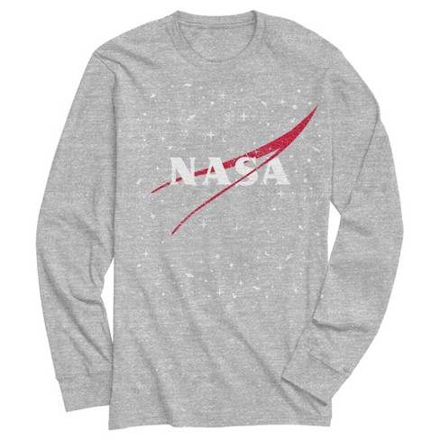 Nasa Distressed Space Logo T-shirt - Athletic Heather Medium : Target