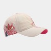 Anna-Kaci Women's Embroidered Butterfly Baseball Cap with Floral Sequin Accents and Curved Brim for Artistic Casual Style - 4 of 4