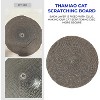 2 PACK Round Cat Scratcher Refill - 10 Inch Diameter, 7/8 Inch Thickness - Scratching Board Replacement Pads - 4 of 4