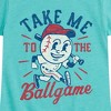 Girls' - Instant Message - Take Me To The Ballgame Fitted Short Sleeve Graphic T-Shirt - 2 of 4