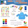 Aobox Double Sided Wooden Kids Easel Adjustable Height with 100 Accessories Magnetic Chalkboard Painting Board Paper Rolls Art Supplies Storage - 3 of 4