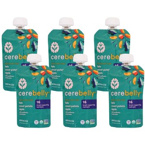 Cerebelly Organic Baby Puree Kale, Sweet Potato, and Apple - Case of 6/4 oz - 1 of 4