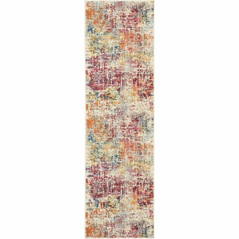 Nourison Celestial Multicolor Grid Abstract Indoor Area Rug, 1 of 11