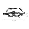 Unique Bargains Lace Half Face Party Mask Black 1 Pc - 2 of 4