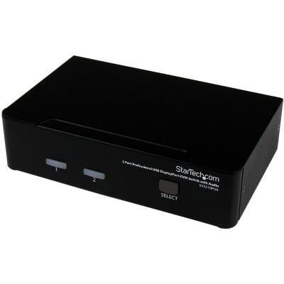StarTech 2 Port Professional USB DisplayPort KVM Switch with Audio
