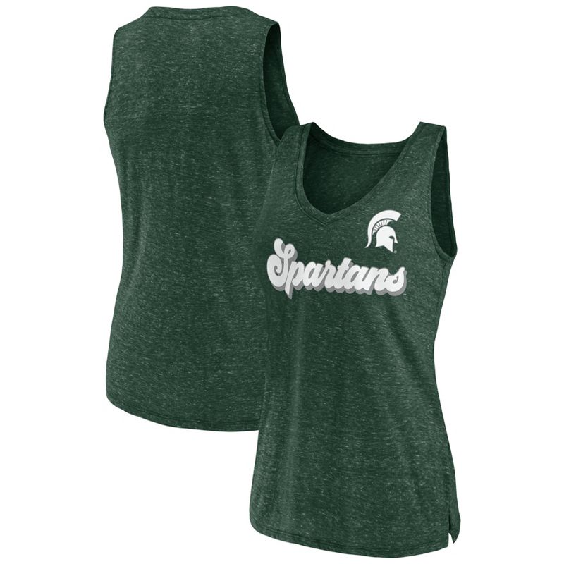 NCAA Michigan State Spartans Women&#39;s V-Neck Tank Top, 1 of 4