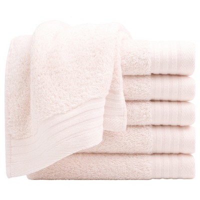 PiccoCasa Bathroom Hand Towels Absorbent Soft Cotton Hand Towels 6 Pcs