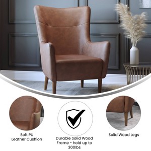Taylor & Logan Reggie Upholstered Traditional Wingback Accent Chair - 1 of 4