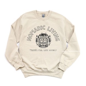 Simply Sage Market Women's Graphic Sweatshirt Nomadic Living Van - 1 of 3