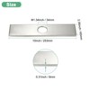 Unique Bargains 304 Stainless Steel Rust Corrosion Resistant Faucet Escutcheons 1 Pc - 3 of 4