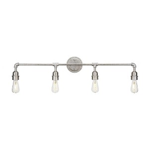 Toltec Lighting Vintage 4 - Light Vanity in  Aged Silver - 1 of 1
