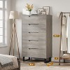 5 Dresser for Bedroom, 51" Tall Dresser, Freestanding Vertical Drawer Cabinet with Storage, Wooden Closet Storage Chest for Living Room, Hallway - 3 of 4