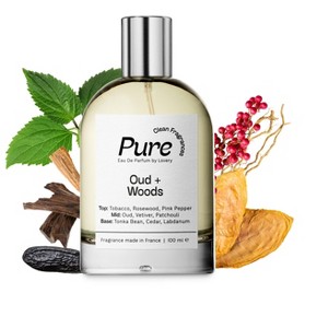 Pure Oud Woods Eau de Parfum - 100ml Perfume with Clean Fragrance from France - 1 of 4