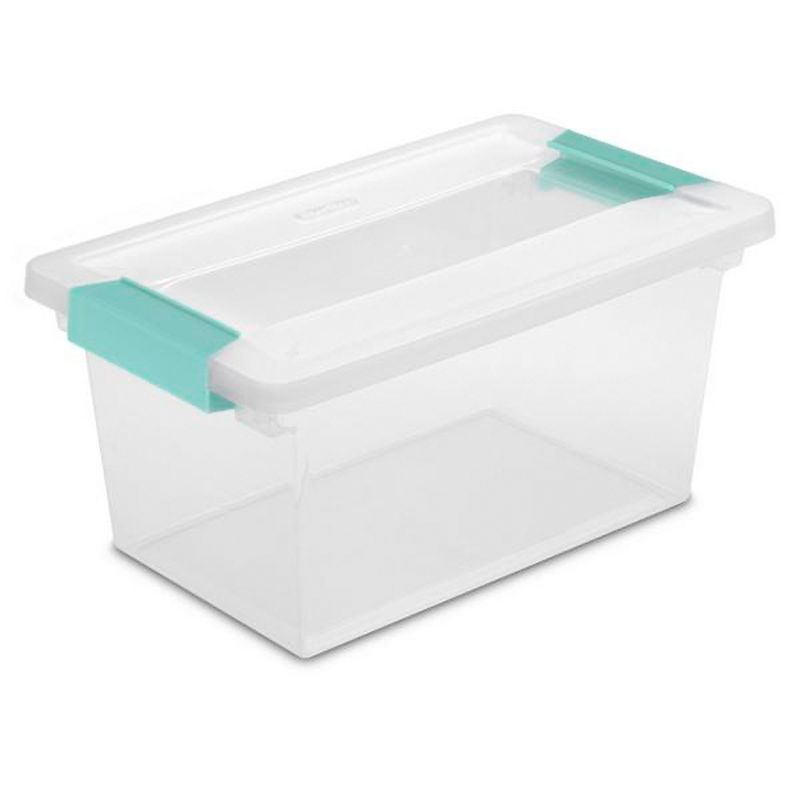 Sterilite Miniature Clip Storage Box w/ Latch Lid, 6 Pack, & Medium Clip Storage Box w/ Latch Lid, 4 Pack for Home, Office, and Workspace Organization, 3 of 7