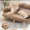 Boersma Elevated Cat Bed – Wooden Pet Sofa with Washable Cover for Cats & Small to Medium Dogs, Modern Indoor Pet Furniture - 2 of 4