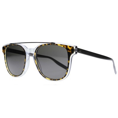 Dior Black Tie 211S  LCQ NR Unisex Square Sunglasses Havana Crystal Ruthenium 52mm