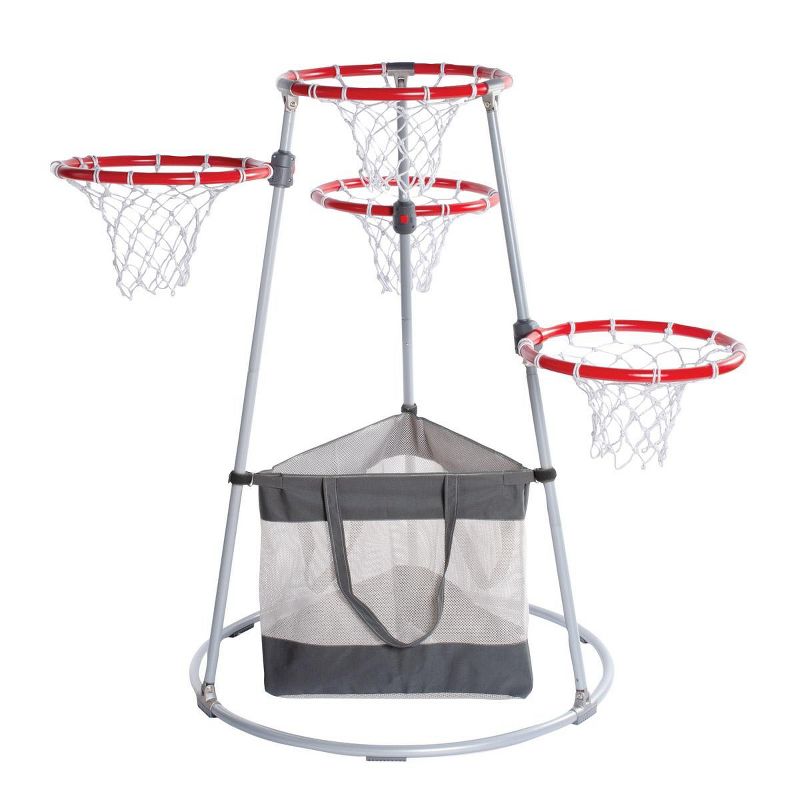 Kaplan Early Learning 4-Hoop Basketball Play Set with Storage Bag, 1 of 7