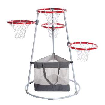 Kaplan Early Learning 4-Hoop Basketball Play Set with Storage Bag