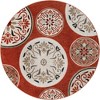 Unique Loom    Outdoor Modern Circles Area Rug - 2 of 4