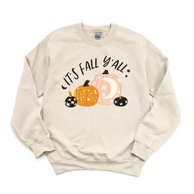 Simply Sage Market Women's Graphic Sweatshirt Boho It's Fall Y'all Pumpkins