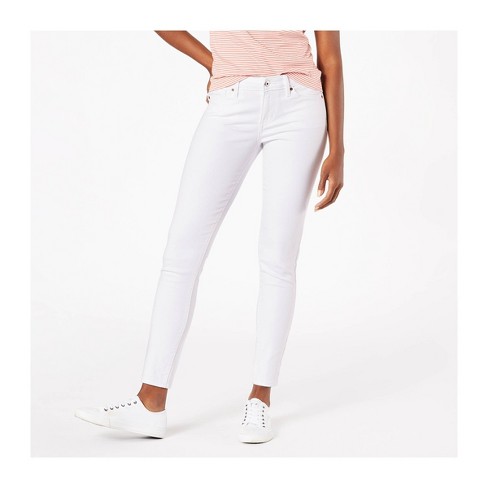 Denizen® From Levi's® Women's Mid-rise Skinny Jeans - White Dove 10 Short :  Target