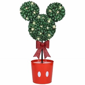 Disney Mickey Mouse LED Topiary Tree Christmas Decoration, White - 1 of 1