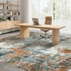 Modern Abstract Rea Rugs for Living Room, Large Washable Bedroom Rug - 3 of 4