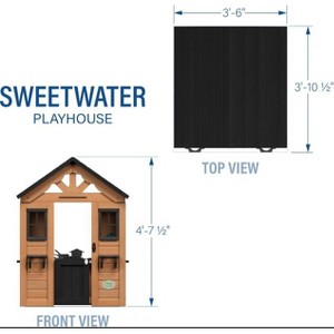 LLHZSY Everwood Cedar Wooden Playhouse - 1 of 2