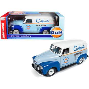 1948 Chevrolet Panel Delivery Truck "Gulf Oil" Limited Edition to 1,002 pieces Worldwide 1/18 Diecast Car by Auto World