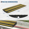 48" Rubber Driveway Ramps, Low-Profile Threshold Ramp with Cable Protection Channel, Non-Slip Wheelchair Ramp with Bolts for Home Entry Steps - 2 of 4