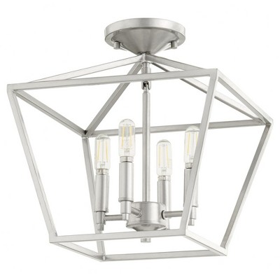 Quorum Lighting Gabriel 4-Light Classic Nickel Ceiling Mount