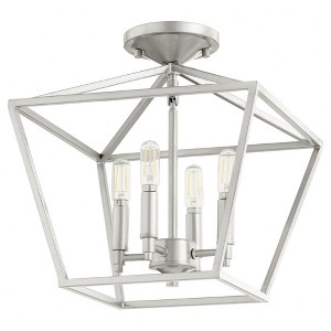 Quorum Lighting Gabriel 4-Light Classic Nickel Ceiling Mount - 1 of 1