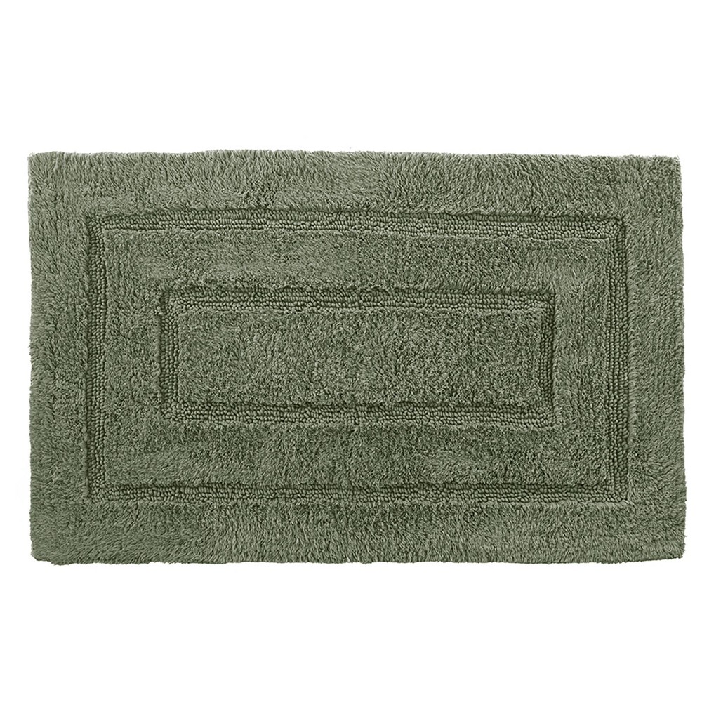 24inx40in Signature Bath Rug Olive Green - Cassadecor