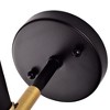 C Cattleya 1-Light Indoor Wall Light with Brass Accents-Black - 3 of 4